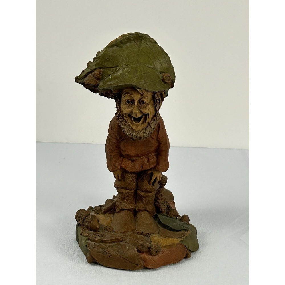 Tom Clark Gnome Boo Cairn Studio 1983 Signed #23 Woodland Figurine Leaf Hat